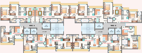 Floor Plan of Je & Vee Kedarnath in Dahisar East, Mumbai - Image 33442