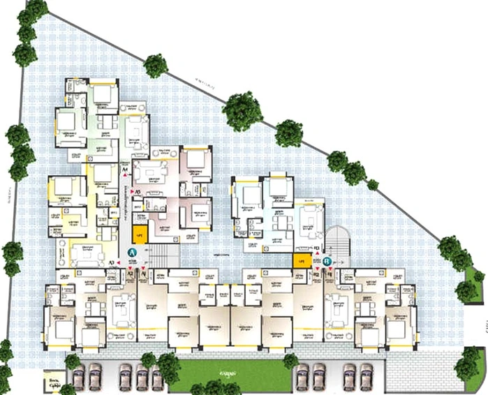 Master Plan of Dharmadev Neelkanth Retreat in Vasna, Ahmedabad - Image 262723
