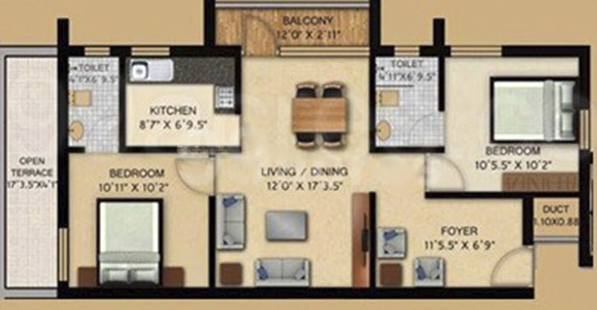 2 BHK Flat in Pearl Symphony in Tambaram, Chennai - Image 840632