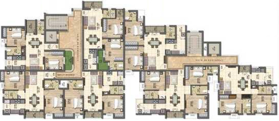 Floor Plan of Pearl Park View in Medavakkam, Chennai - Image 242117