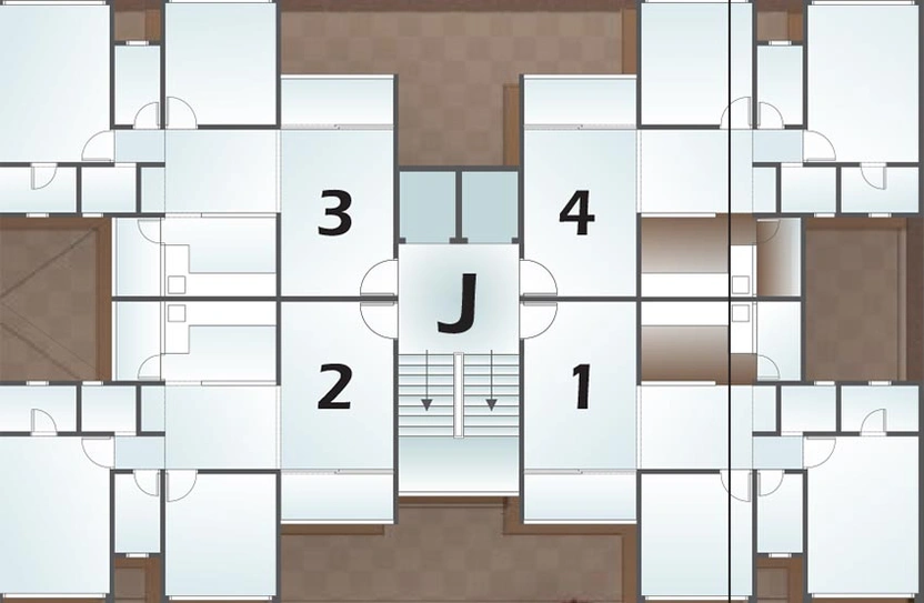 Floor Plan of Dharmadev Swaminarayan Park 3 in Vasna, Ahmedabad - Image 262756