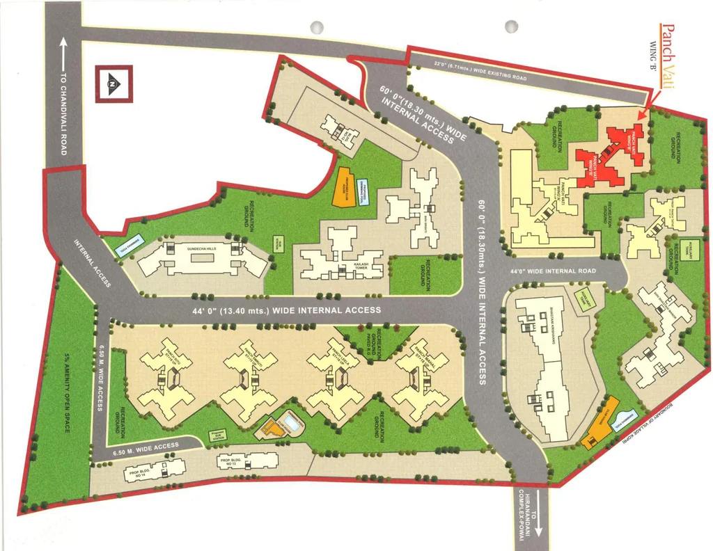 Master Plan of Srishti Panch Vati in Powai, Mumbai - Image 336329