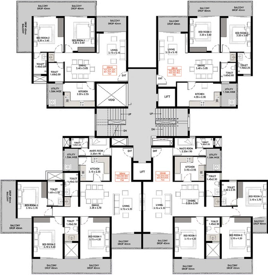 Floor Plan of MVR Laguna Azul - Phase 5 in Sancoale, Goa - Image 237166