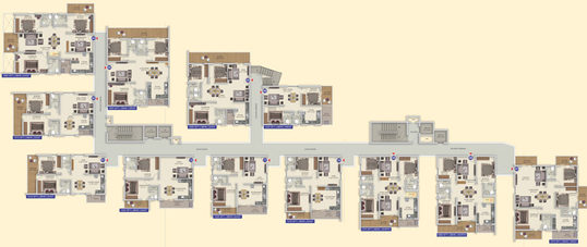 Floor Plan of Advaitas Vibha in Tellapur, Hyderabad - Image 123972