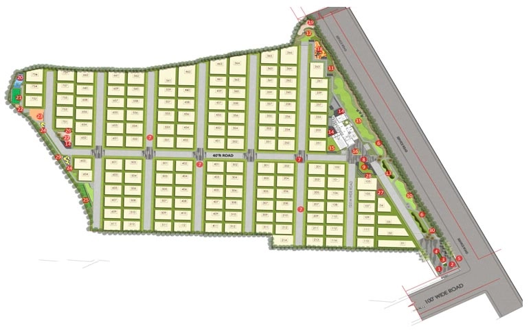 Master Plan of Samracana Walden in Kollur, Hyderabad - Image 315641