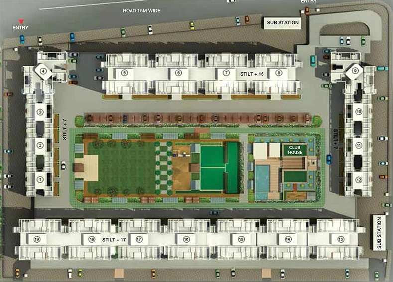 Master Plan of Neelsidhi Amarante in Kalamboli, Navi Mumbai - Image 252106