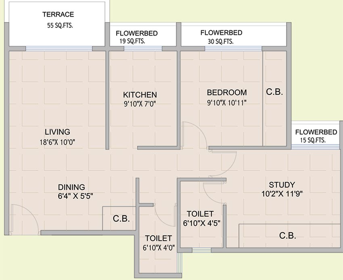 2 BHK Flat in Neelsidhi Joya in Ulwe, Navi Mumbai - Image 840760