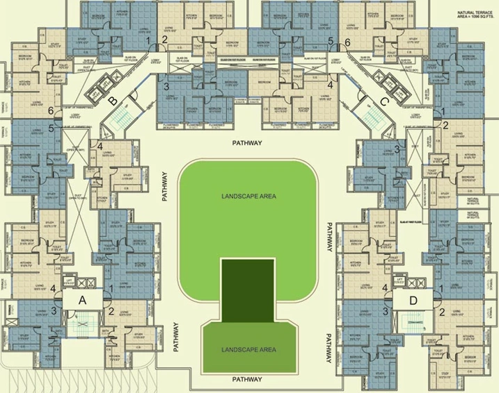 Floor Plan of Neelsidhi Joya in Ulwe, Navi Mumbai - Image 252225