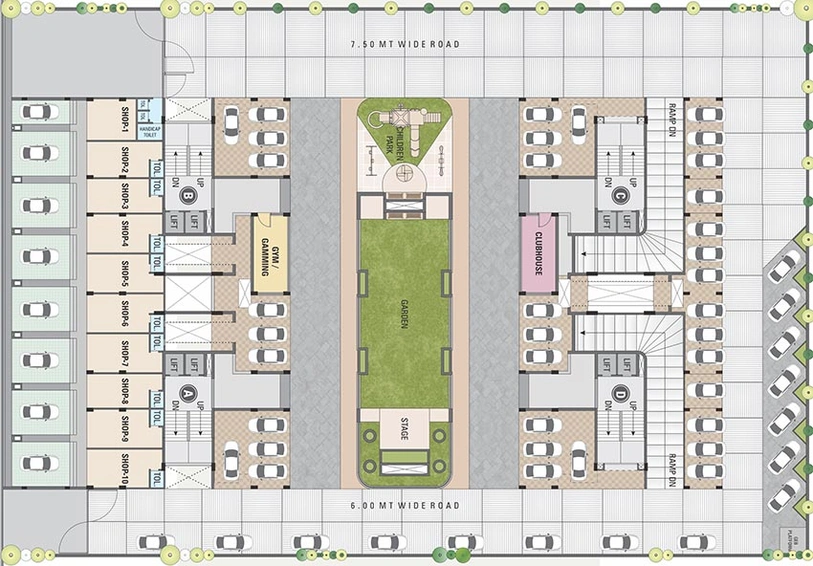 Master Plan of Keshar Samruddham in Vaishnodevi Circle, Ahmedabad - Image 264038