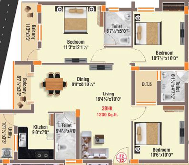 3 BHK Flat in GP Lake Spirea in Korattur, Chennai - Image 837704