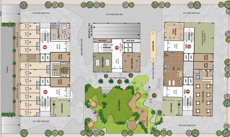 Master Plan of Royal Crown in Vaishnodevi Circle, Ahmedabad - Image 266534
