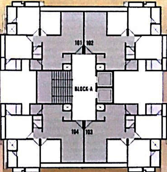 Floor Plan of Royal Glory in Vaishnodevi Circle, Ahmedabad - Image 272585
