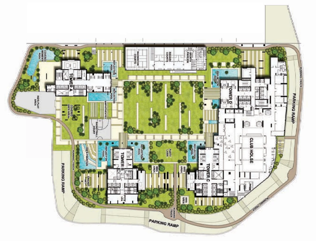 Master Plan of Omkar Alta Monte in Malad East, Mumbai - Image 331439