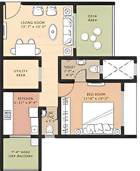 1 BHK Flat in Omkar Raga in Chembur East, Mumbai - Image 879024