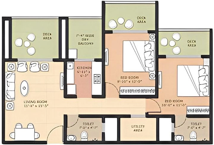 2 BHK Flat in Omkar Raga in Chembur East, Mumbai - Image 879025