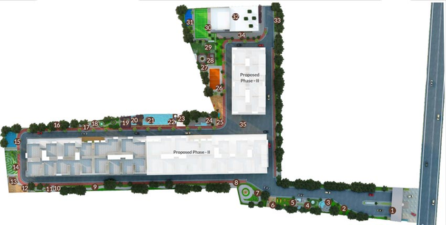 Master Plan of United Sai Green Woods in Belathur, Bangalore - Image 127141