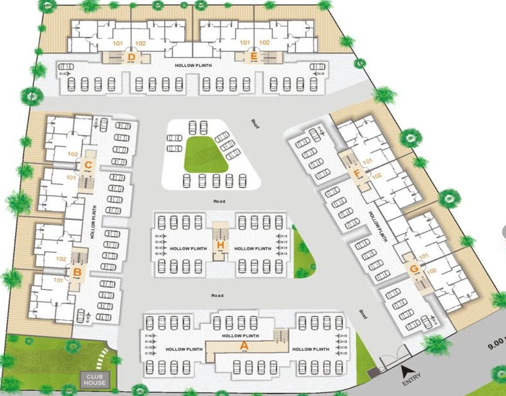 Master Plan of Shayona Pushp in Ghatlodiya, Ahmedabad - Image 267547