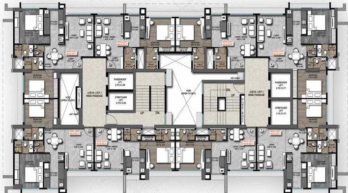 Floor Plan of Roswalt Ray in Dahisar East, Mumbai - Image 33467
