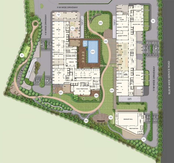 Master Plan of NCC The Line in Narsingi, Hyderabad - Image 124006