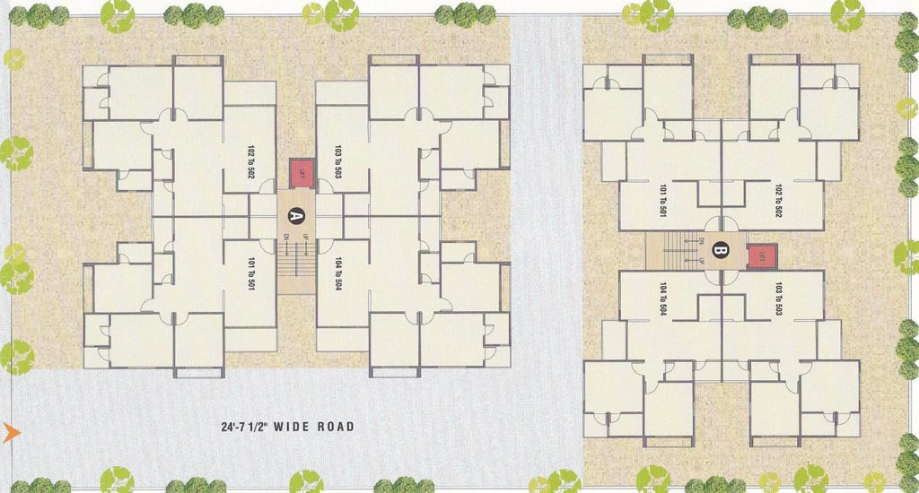 Master Plan of Shayona Tilak 4 in Nava Naroda, Ahmedabad - Image 267563