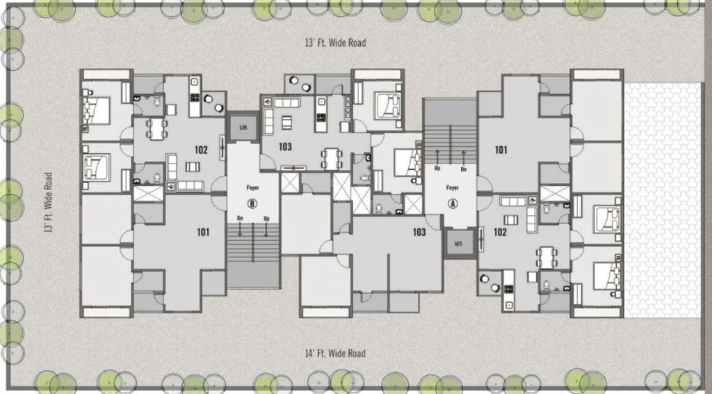 Master Plan of Shayona Peak in Gota, Ahmedabad - Image 267697