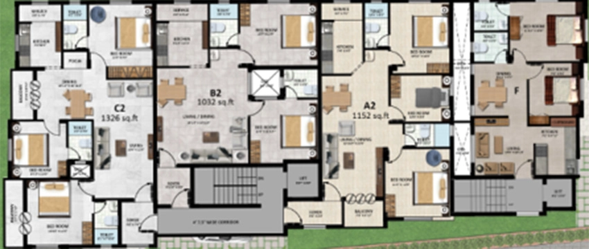 Floor Plan of Sreenivas Sai Garden in Sholinganallur, Chennai - Image 340572