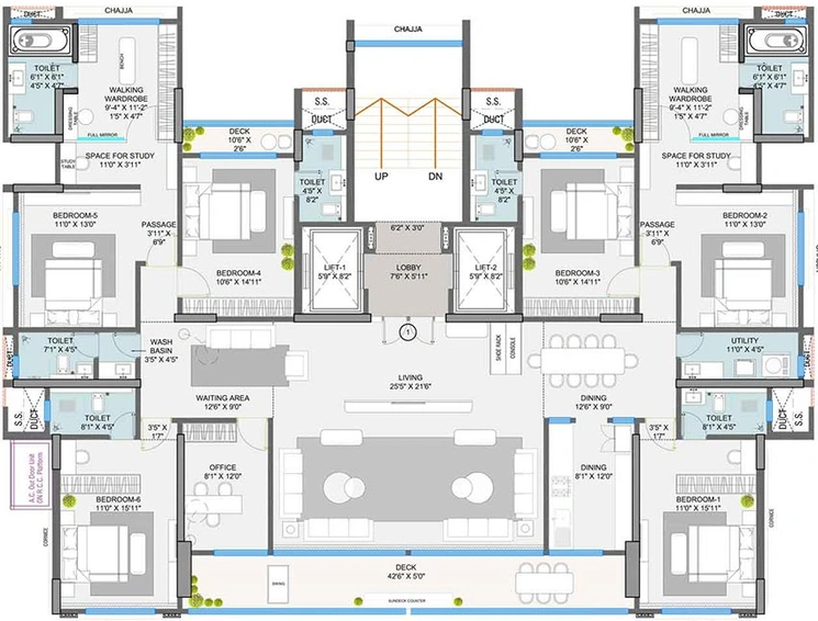 6 BHK Flat in Alliance Sea Breeze in Santacruz West, Mumbai - Image 847205