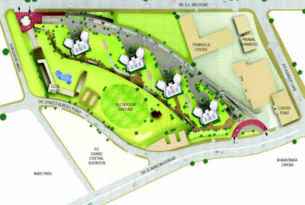 Master Plan of Peninsula Ashok Towers in Parel East, Mumbai - Image 331449