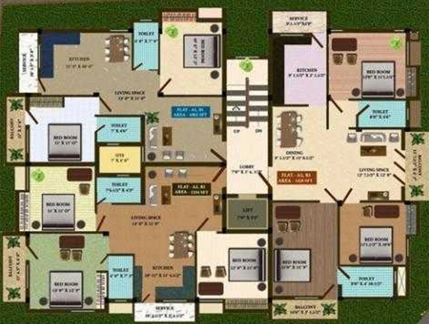 Floor Plan of Sreenivas Sreedhama in Chitlapakkam, Chennai - Image 340578