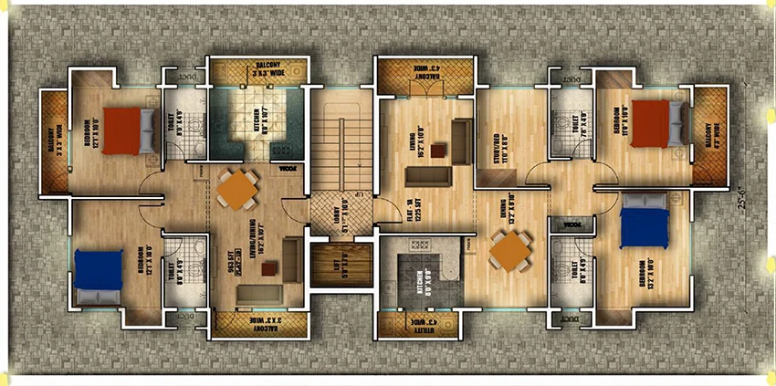 Master Plan of Sreenivas Vaayuputra in Nanganallur, Chennai - Image 340608