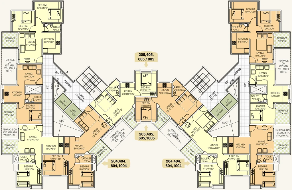 Floor Plan of Anshul Karan Rhea in Wadgaon, Pune - Image 349415