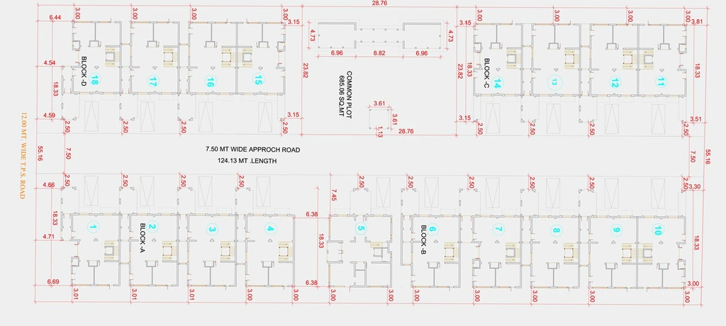 Master Plan of Shreehari Shreedhar Villa in Nikol, Ahmedabad - Image 126679