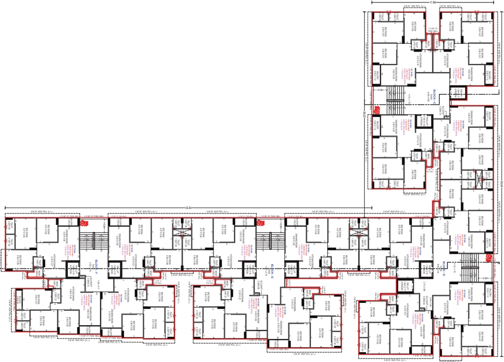 Floor Plan of Happy Aura in Shela, Ahmedabad - Image 340058