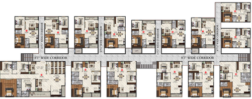 Floor Plan of Sterling Orchids in Mallampet, Hyderabad - Image 125981