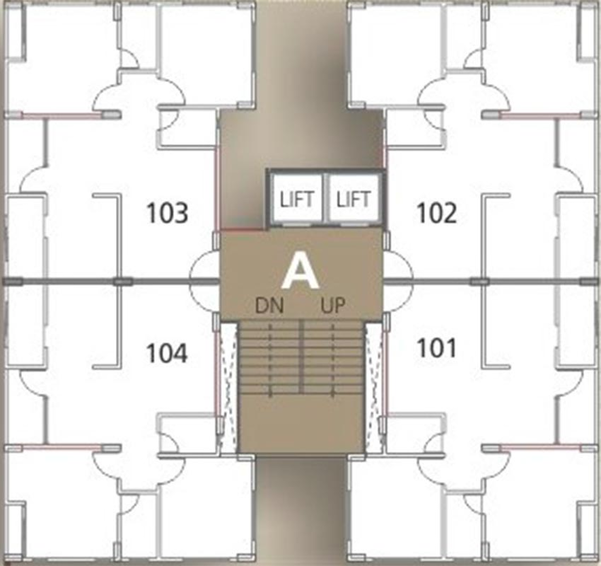 Floor Plan of Excel Zahra in Dani Limda, Ahmedabad - Image 262883