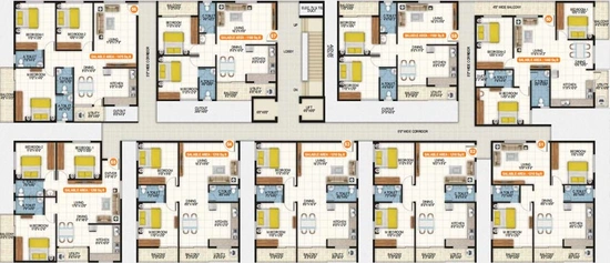 Floor Plan of United Highlands in Whitefield, Bangalore - Image 127152
