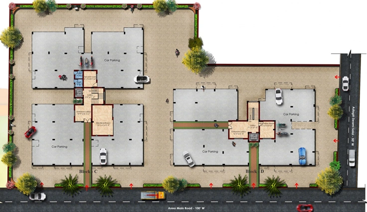 Master Plan of KCee Sugantham in KK Nagar, Chennai - Image 225948