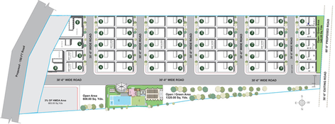Master Plan of Mega The Perch in Tellapur, Hyderabad - Image 126015