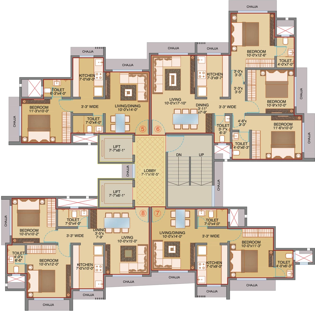 Floor Plan of Shree Abhishek in Kandivali West, Mumbai - Image 344679