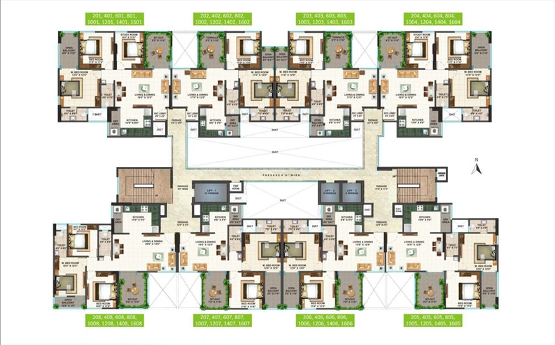 Floor Plan of Sigma Aventino in Wanowrie, Pune - Image 10246