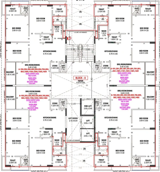Floor Plan of Sampad Adhirath in Tapovan Circle, Ahmedabad - Image 266752