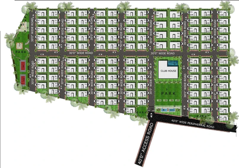 Master Plan of Tripura Landmark 4 in Bowrampet, Hyderabad - Image 126027