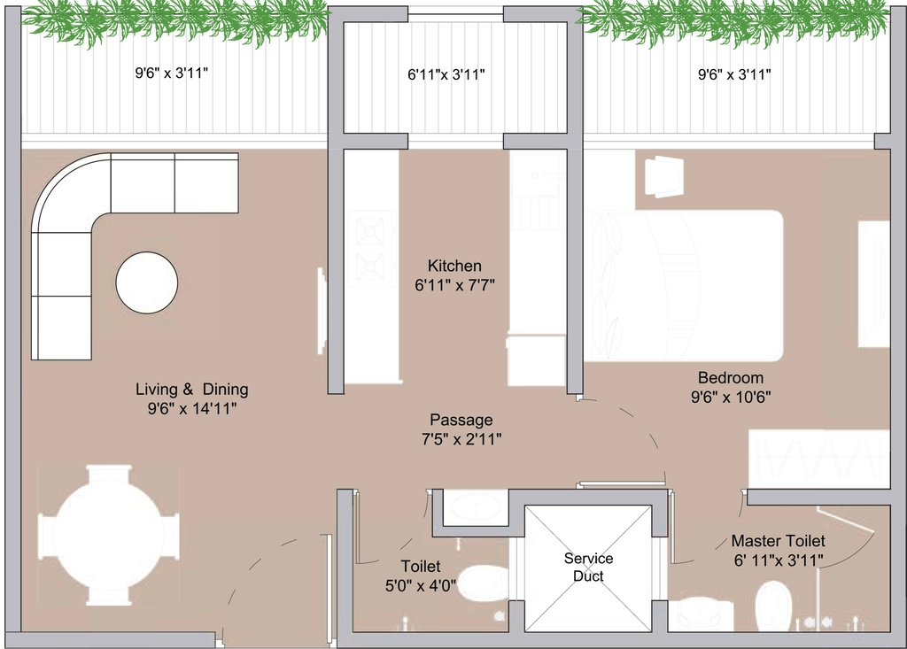 1 BHK Flat in The Baya Grove in Wadala, Mumbai - Image 886197