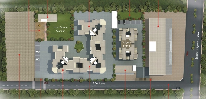 Master Plan of Sankla Satyam Prima in Hadapsar, Pune - Image 350176