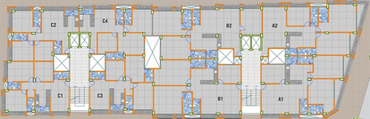 Floor Plan of Ratna Mohan Amrapali Elite 44 in Shahibaug, Ahmedabad - Image 269592