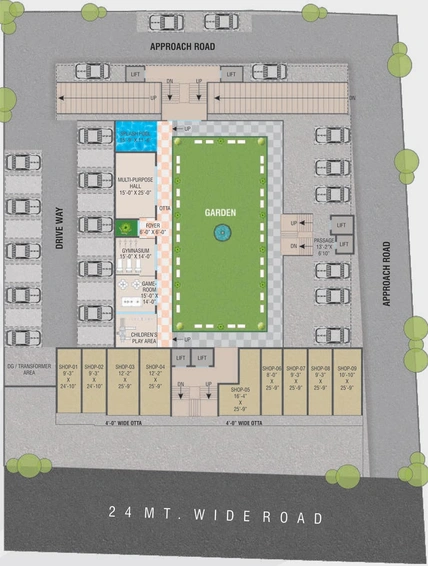 Master Plan of Accord Park Solitaire in Vadsar Road, Vadodara - Image 124023