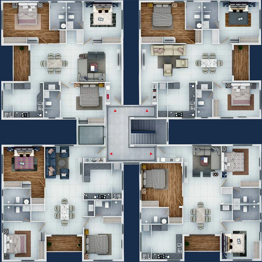 Floor Plan of Bluemoon Yash in Sholinganallur, Chennai - Image 340160