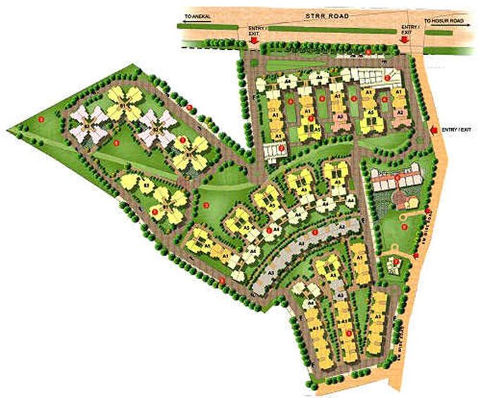 Master Plan of Janaadhar Shubha 1 in Attibele, Bangalore - Image 230741