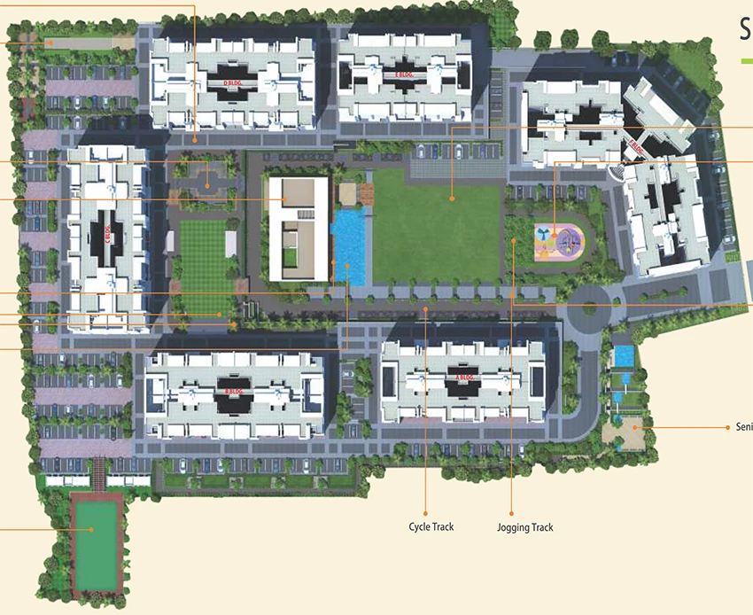 Master Plan of Rainbow Pebbles 2 F Building in Bavdhan, Pune - Image 346625