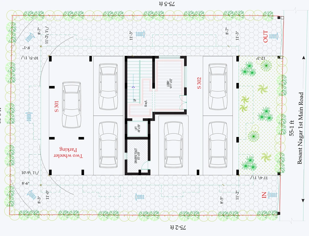 Master Plan of Bluemoon Swagath in Besant Nagar, Chennai - Image 343127
